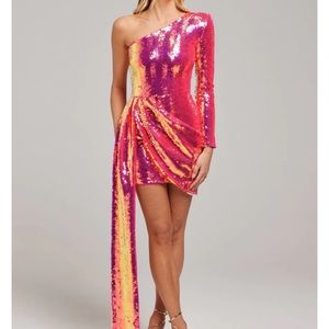 Nadine Merabi Celina Hot Pink Dress